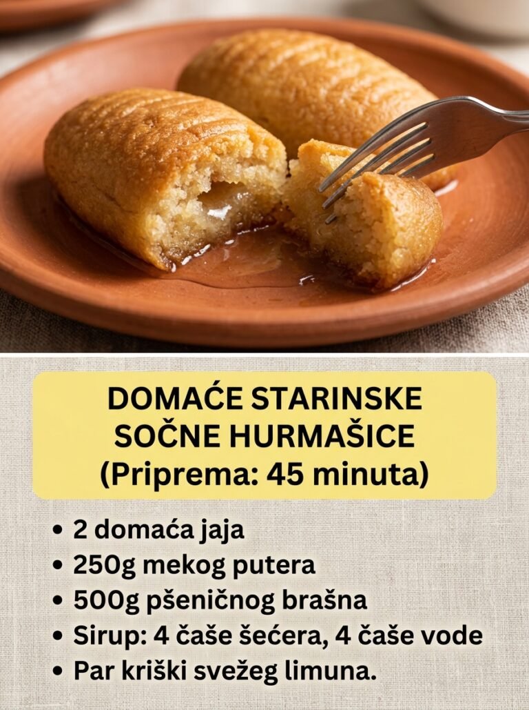 Domaće Starinske Sočne Hurmašice: Provereni poslastičarski recept za prhke kolače koji se tope u ustima
