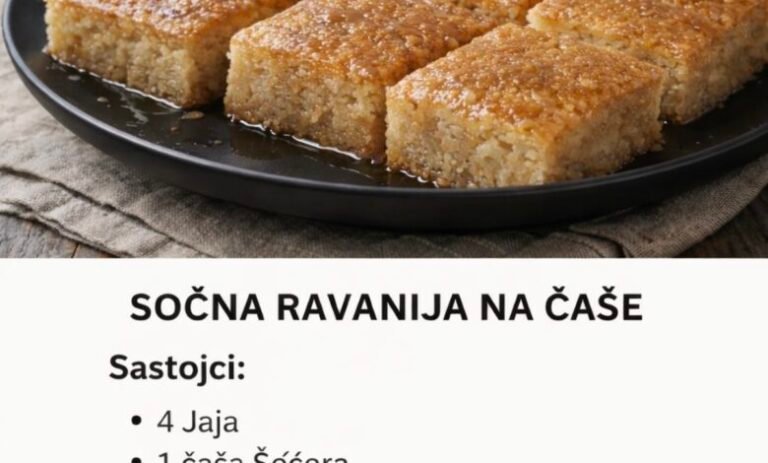 Najbolji Sočna Ravanija Recept – Jednostavno i Ukusno