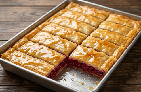 Domaća Sočna Pita sa Višnjama i Sirupom: Tradicionalni Recept iz Pleha