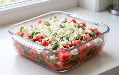 Letnja Osvežavajuća Salata Sa Feta Sirom – Brzi Starinski Mediteranski Recept