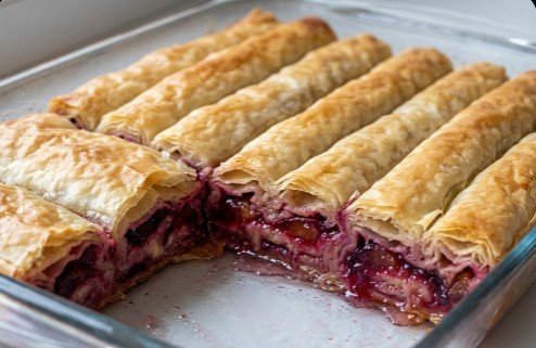 Začinjena Pita sa Šljivama i Grizom: Sočni starinski rolati za 45 minuta