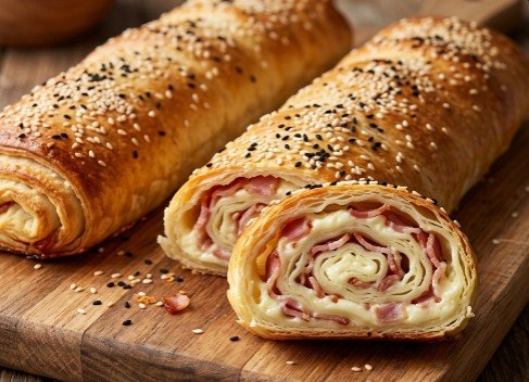Slana Štrudla sa Kajmakom i Slaninom: Brzi i lisnati domaći rolati za 40 minuta