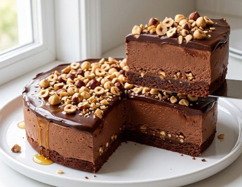 Premium Toblerone Torta: Luksuzni čokoladni mousse sa pečenim lešnicima
