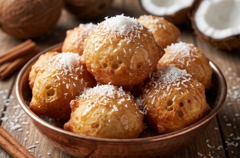 Hrskavi Kokos Uštipci: Egzotična i Mirisna Varijacija Tradicionalnog Slatkog Testa