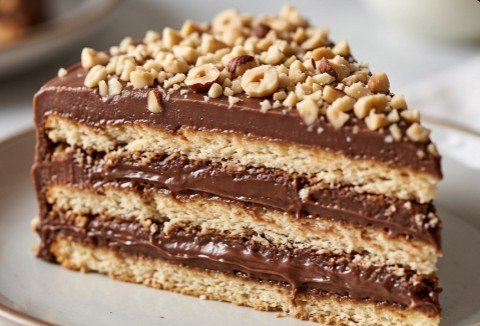 Brza Keks Torta sa Nutelom i Lešnicima: Bogata Čokoladna Poslastica Bez Pečenja