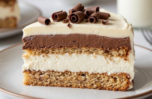 Domaća Kinder Torta: Raskošni Kremasti Klasik sa Pečenim Lešnicima i Dve Boje Fila