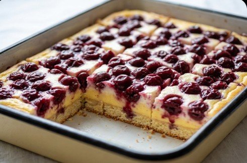 Sočni Voćni Kolač sa Višnjama: Tradicionalni Letnji Desert na Čaše iz Pleha
