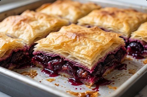 Tradicionalna Pita sa Šljivama: Hrskavi Letnji Klasik u Bogatim Slojevima