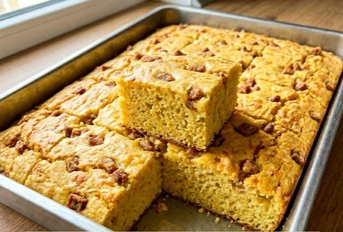 Starinska Domaća Proja sa Čvarcima i Sirom: Vazdušasta i mekana tradicionalna projara iz tepsije