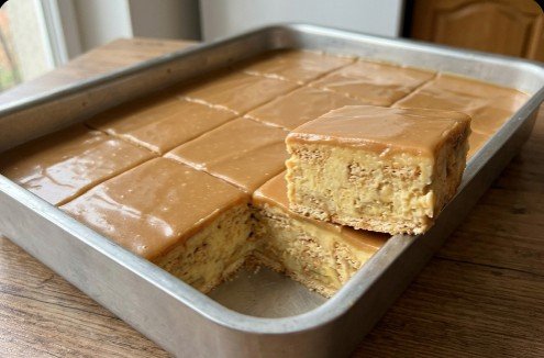 Premium Kremasta Plazma Banana Torta sa Karamelom koja se ne peče