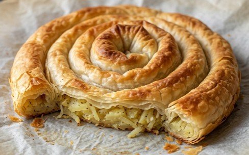 Domaća Hrskava Krompiruša: Tradicionalna posna pita sa sitno seckanim krompirom koja budi sva čula