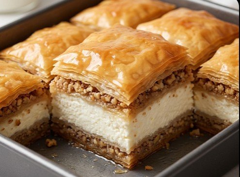 Premijum Čizkek Baklava sa Orasima: Fuzija hrskavog orijentalnog klasika i kremastog sira koja ostavlja bez daha