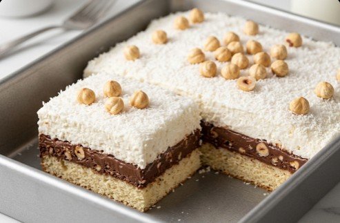 Rafaelo Nutela Torta sa Lešnicima: Kremasti kokos-čokoladni spektakl iz tepsije koji osvaja na prvi zalogaj