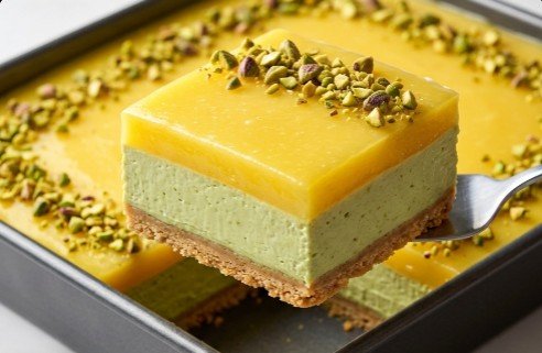 Pistacio Limun Osveženje: Ekskluzivni nepečeni desert sa kremom od pistaća i svilenkastim lemon curd-om