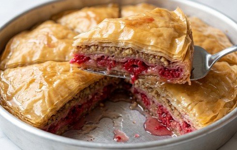 Domaća Sočna Baklava sa Malinama i Orasima: Moderan zaokret i kulinarski trijumf voćne svežine i tradicije