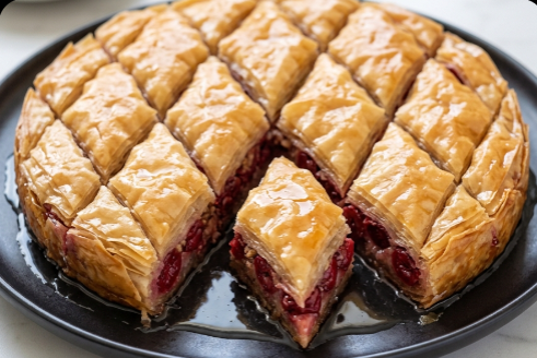 Baklava Sa Višnjama I Orasima – Najbolji Sočni Voćni Recept