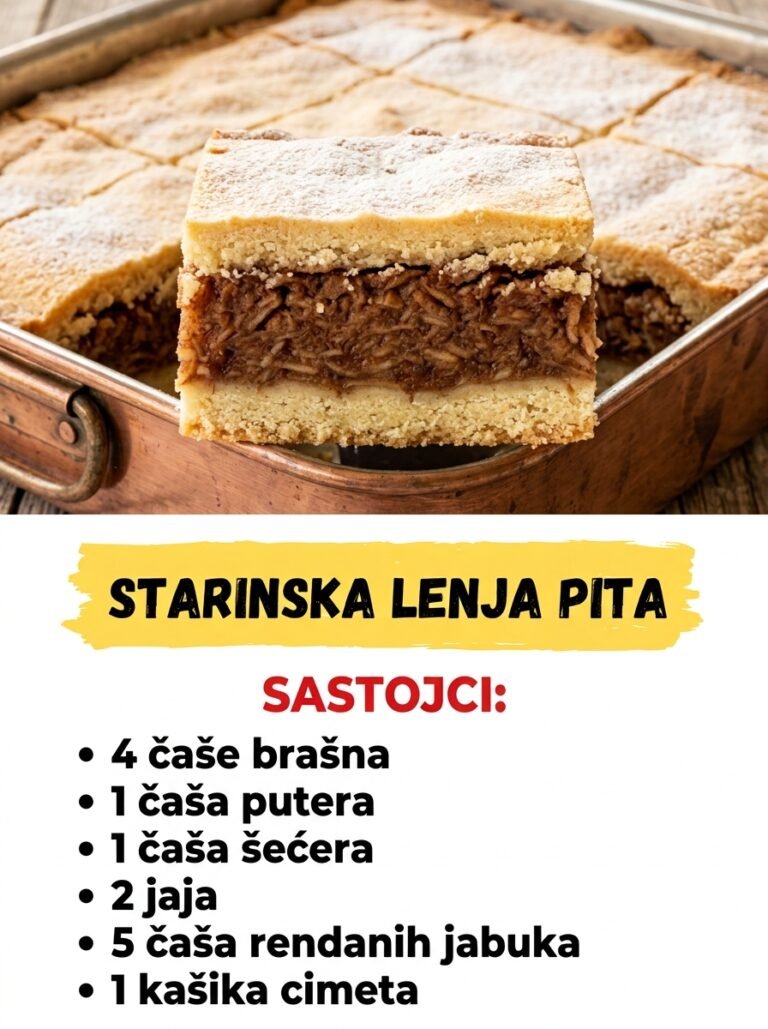 Starinska Lenja Pita: Tradicionalni recept sa jabukama koji miriše na detinjstvo