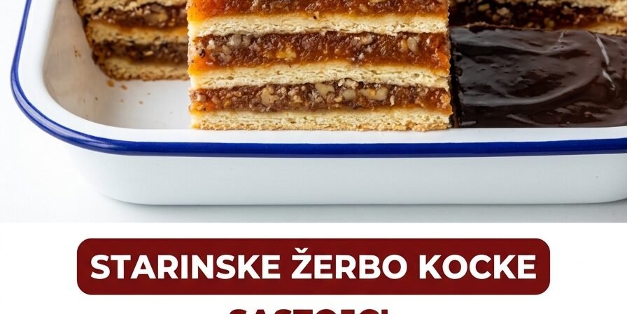 Starinske žerbo kocke — raskošna slojevita poslastica