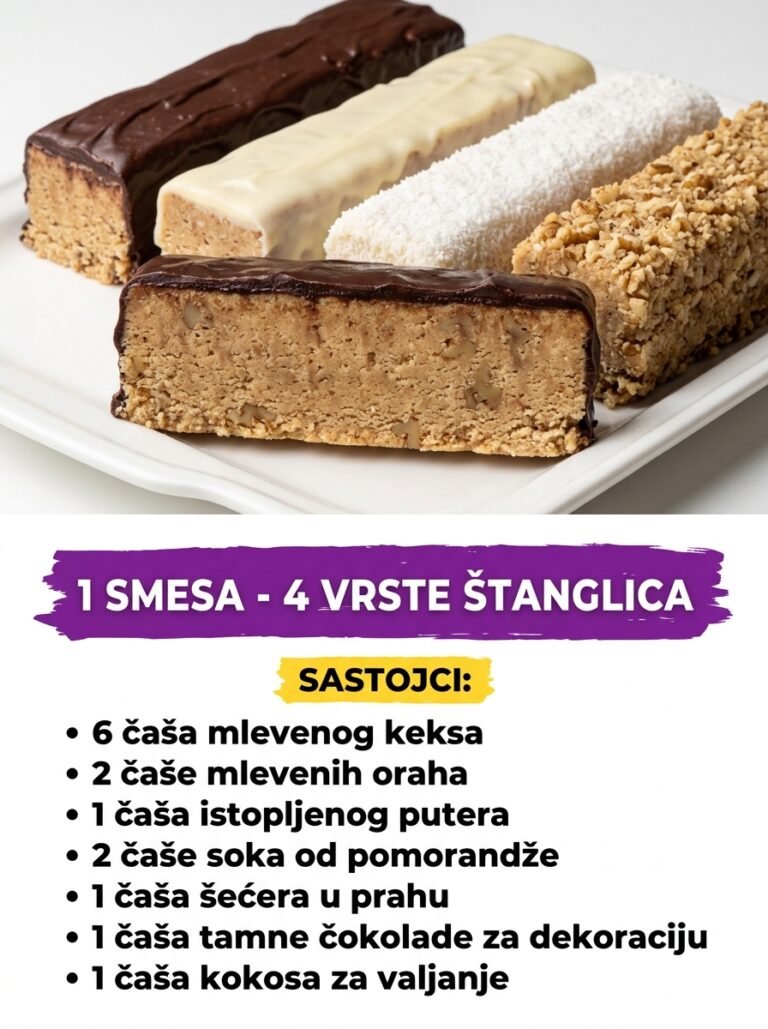 4 vrste štanglica od 1 smese — brzi i izdašni sitni kolači