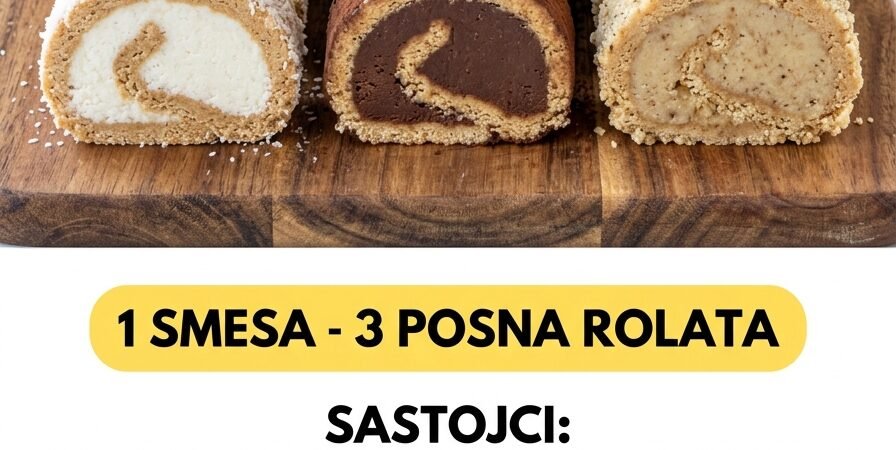 3 posna rolata od jedne smese — Spas za svaku posnu slavsku trpezu