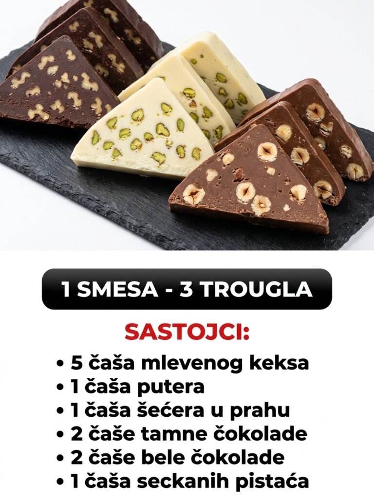 1 Smesa za 3 Svečana Trougla: Najbolji brzi recept bez pečenja