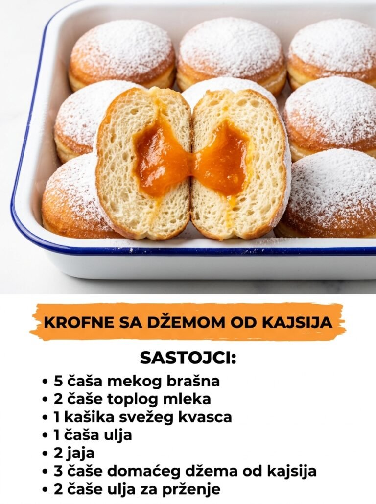 Krofne sa džemom od kajsija — Mekane i vazdušaste kao iz bakine kuhinje