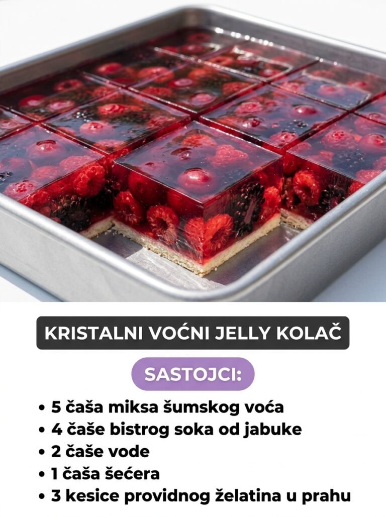 Kristalni Voćni Jelly Kolač: Spektakl boja i ukusa na vašem stolu