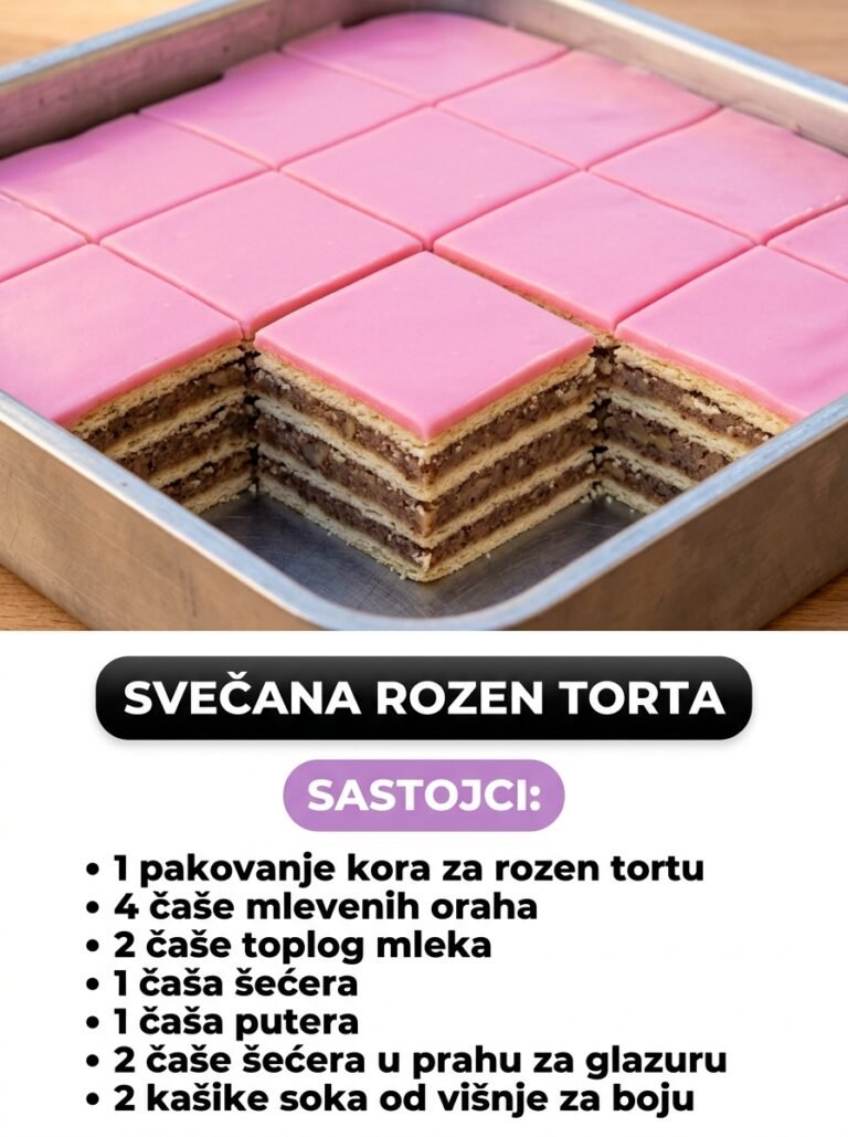 Svečana Rozen Torta: Kraljica svake trpeze koja mami uzdahe