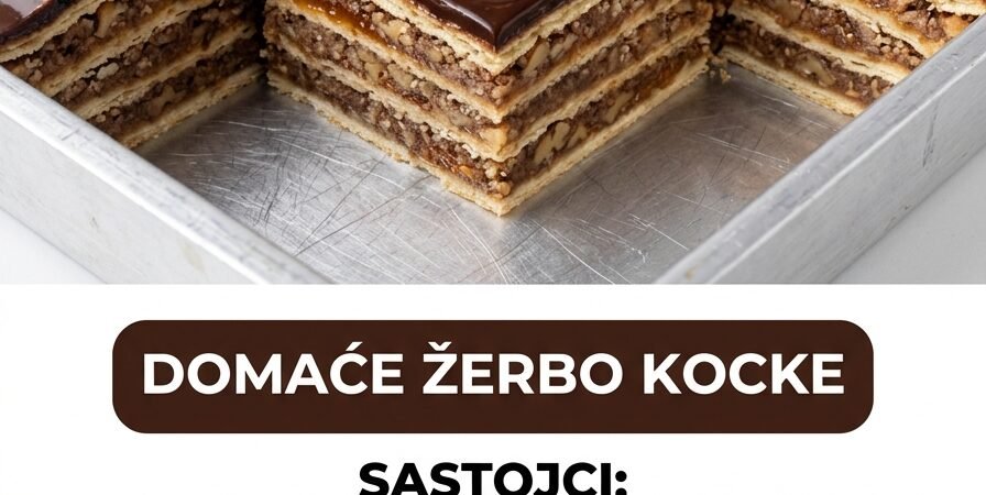 Domaće Žerbo Kocke: Tradicionalna slojevita poslastica