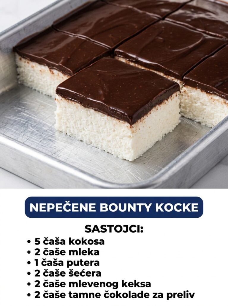 Nepečene Bounty kocke: Brzi kokos kolač bez uključivanja rerne