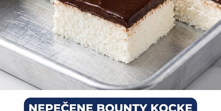 Nepečene Bounty kocke: Brzi kokos kolač bez uključivanja rerne