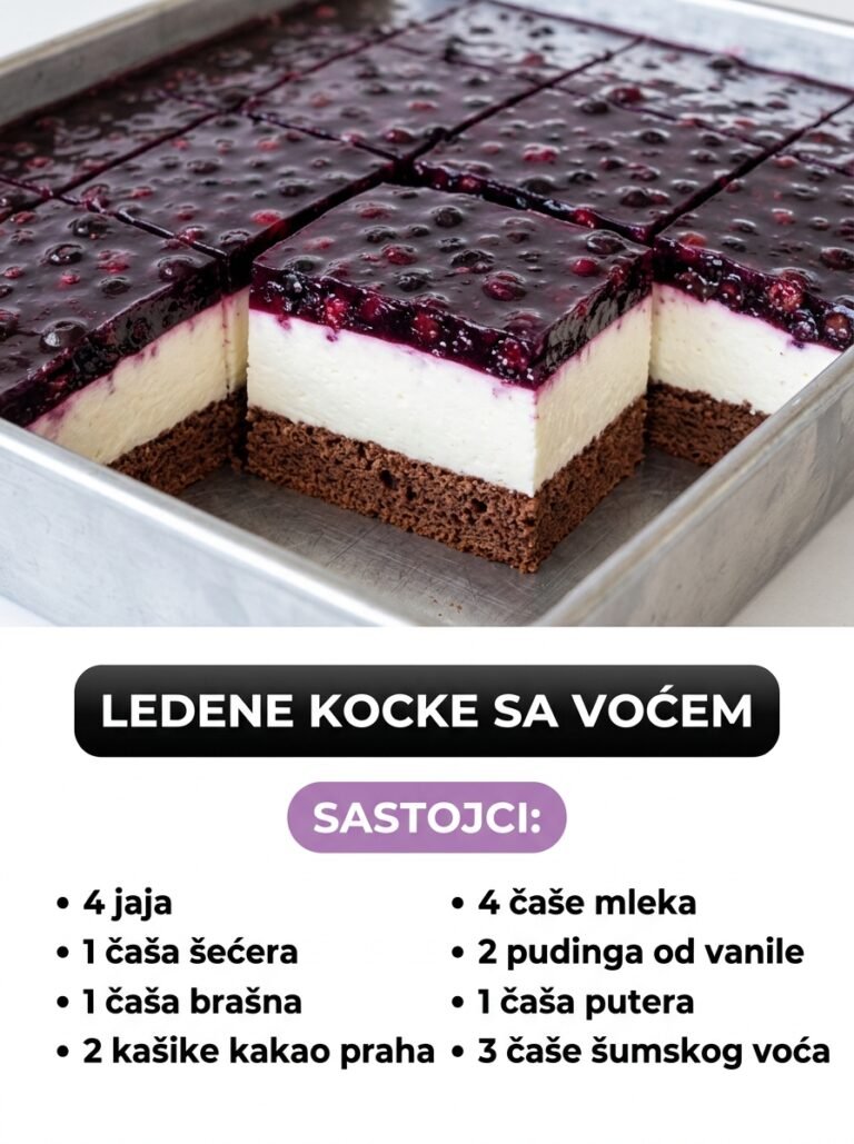 Ledene kocke sa šumskim voćem: Savršen osvežavajući kremasti desert na čaše