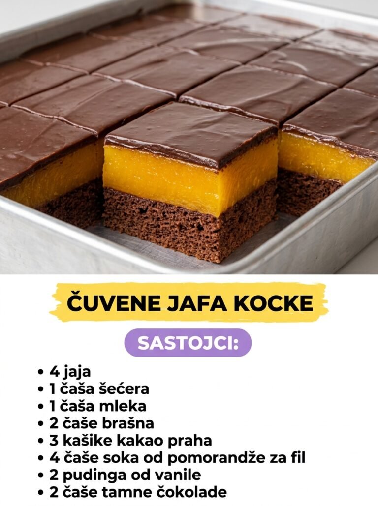 Čuvene Jafa Kocke: Savršen spoj čokolade i pomorandže u jednom kolaču