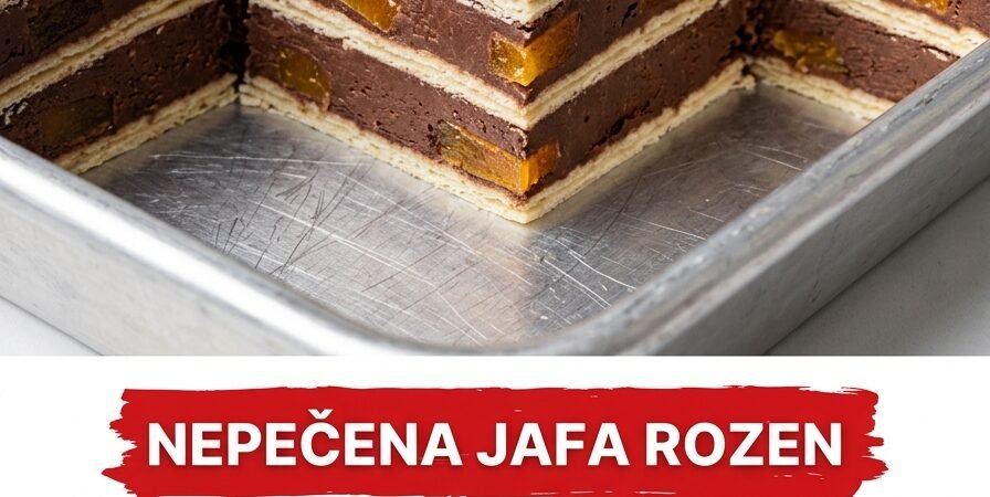 Nepečena Jafa Rozen torta — Brzi desert sa ukusom čokolade i pomorandže