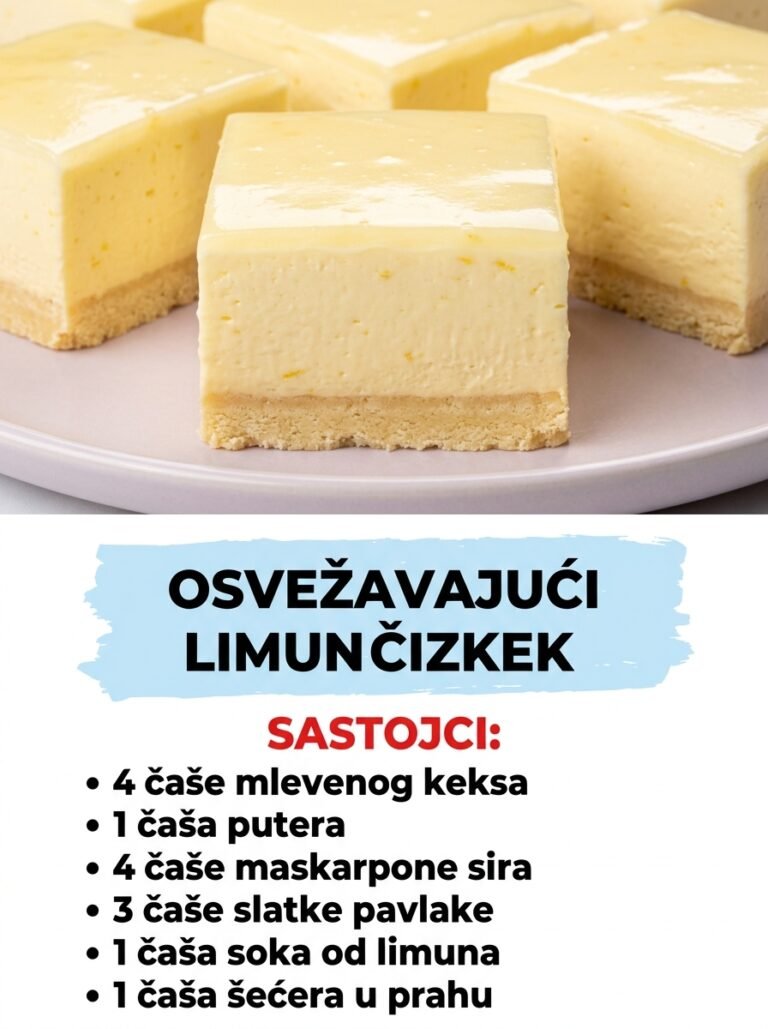 Osvežavajući limun čizkek: Savršeni kremasti desert bez pečenja