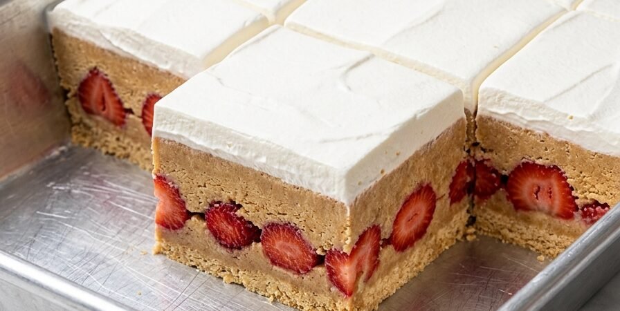 Nepečena torta sa jagodama — osvežavajuća i brza voćna poslastica