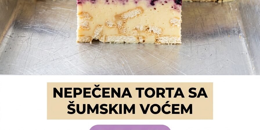 Nepečena Torta sa Šumskim Voćem: Osvežavajući kremasti desert bez pečenja