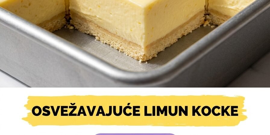 Osvežavajuće Limun Kocke: Raskošna harmonija citrusa i kreme gotova za čas