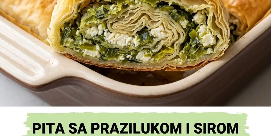 Pita sa Prazilukom i Sirom: Savršeno hrskava i izdašna domaća savijača
