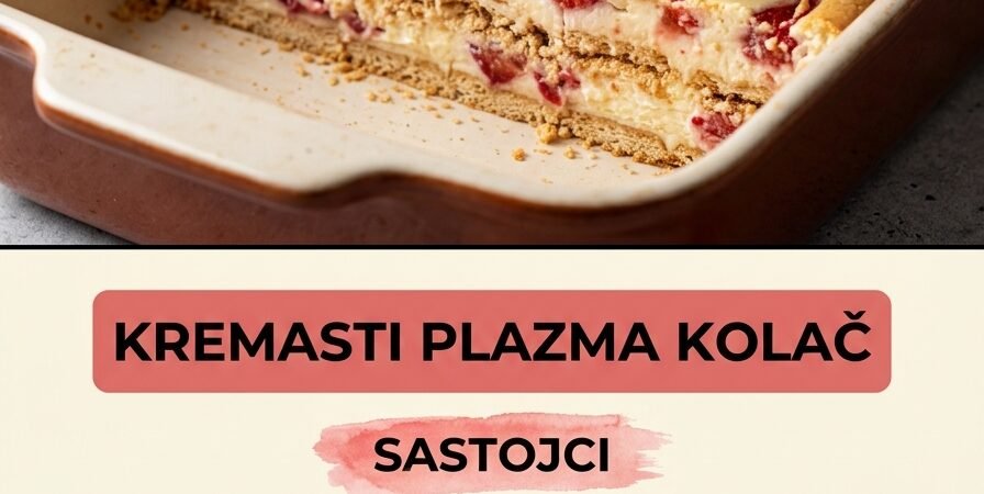 Kremasti Plazma kolač — Brzi i osvežavajući voćni desert bez pečenja