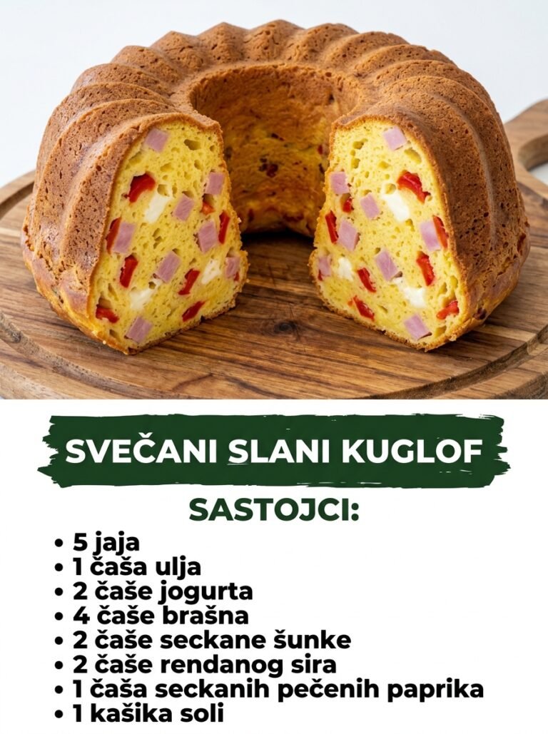 Svečani slani kuglof — Šareno i ukusno predjelo za svaku trpezu
