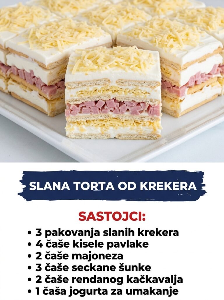 Slana Torta od Krekera: Brzo i izdašno hladno predjelo