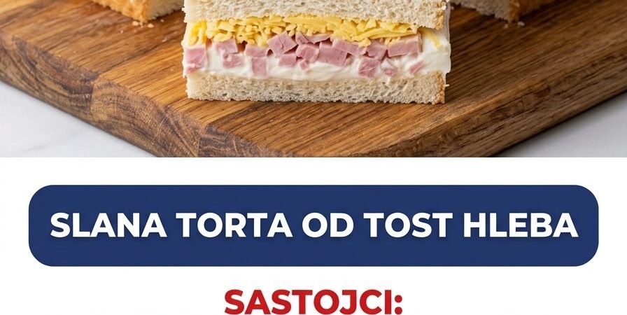 Slana torta od tost hleba — savršeno predjelo za svaku trpezu