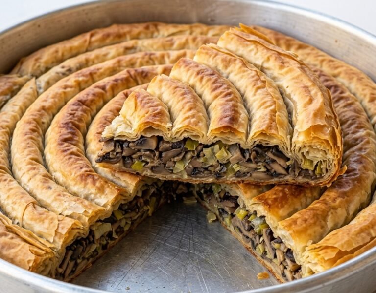 Domaća pita sa pečurkama i prazilukom — HRSKAVA I SOČNA TRADICIONALNA POSLASTICA