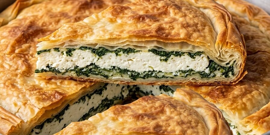 Domaća pita zeljanica — Savršeni spoj hrskavih kora i sočnog nadeva od spanaća i sira
