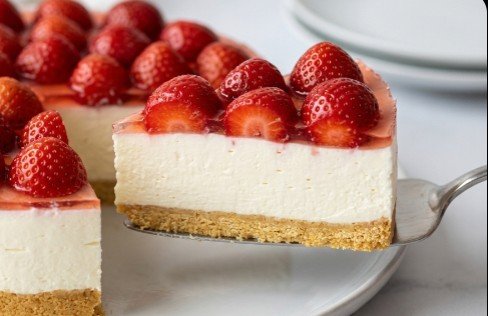 Brza Voćna Torta sa Plazmom i Jagodama: Čizkejk Koji se Ne Peče