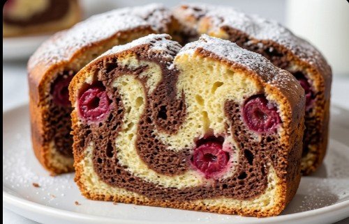 Mramorni Kolač sa Višnjama: Sočni Brzi Recept na Čaše