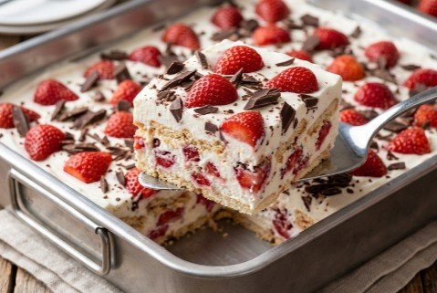 Brza Kapri Torta: Nepečeni desert sa jagodama i tamnom čokoladom