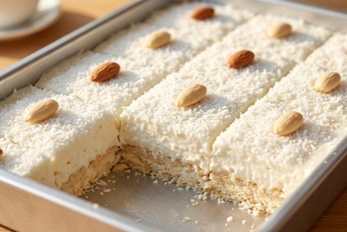 Nepečena Rafaelo torta: Kremasti kokos desert sa bademima