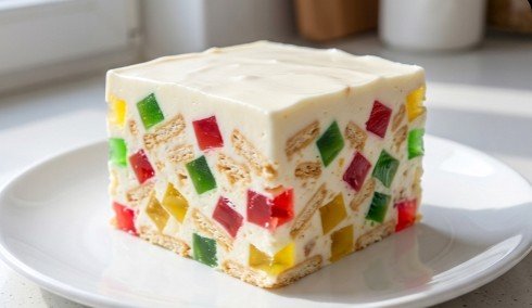 Brza Šarena Mosaik Torta Bez Pečenja – Starinski Recept Za Omiljeni Dečiji Kolač Sa Keksom